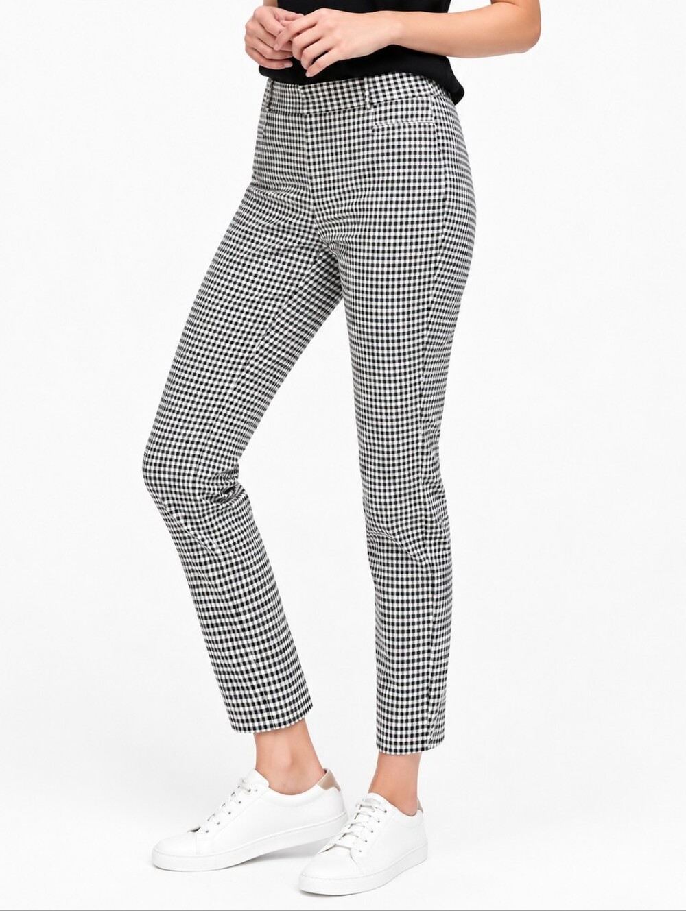❤️ BANANA REPUBLIC SLOAN HOUNDSTOOTH SLIM ANKLE PANTS/TROUSERS, 4 (27)